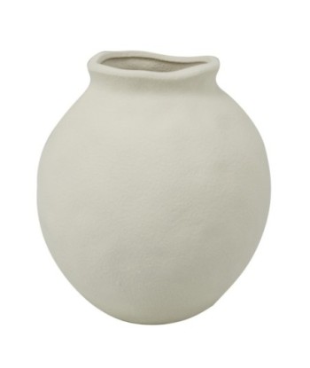 Jarron grande de porcelana blanca estilo bohemio para decoración del hogar