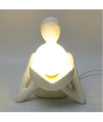 Lámpara de Sobremesa Figura Humana Bohemio Blanco
