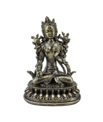 Figura de Buda Oriental Decorativa para Meditación y Feng Shui, Ideal para Hogar y Oficina, 17.5 cm, Resina Gris
