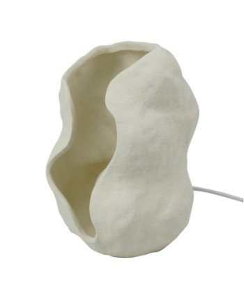 Lámpara de Sobremesa Bohemio Blanco Porcelana 27,5 cm x 16 cm x 18,5 cm