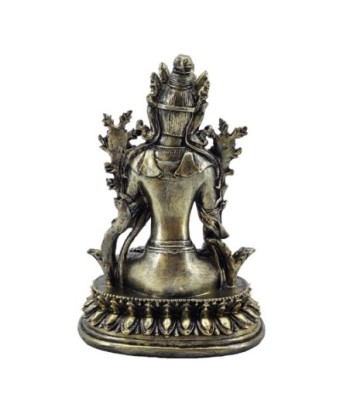 Figura de Buda Oriental Decorativa para Meditación y Feng Shui, Ideal para Hogar y Oficina, 17.5 cm, Resina Gris
