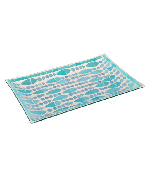 Bandeja mosaico decorativa para el hogar, diseño marino y náutico