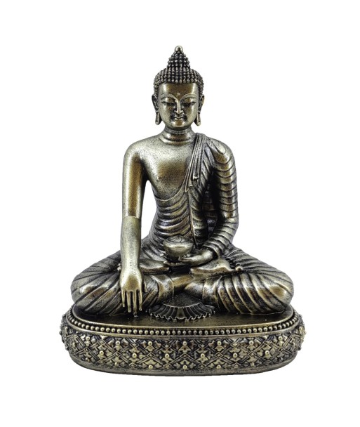 Figurita de Buda Oriental Decorativa en Resina, Perfecta para Meditación, Feng Shui y Decoración de Hogar