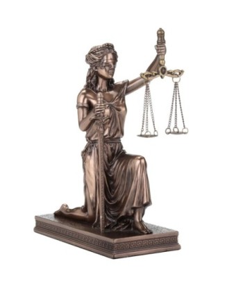 Figura Diosa Griega Justicia Resina Colección Clásico Decoración Estatua Estilo Antiguo