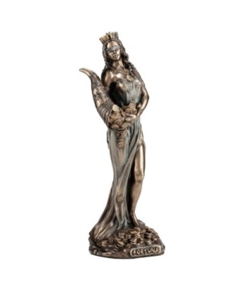 Figura Diosa Griega Fortuna Resina Dorada Colección Clásico 15 cm