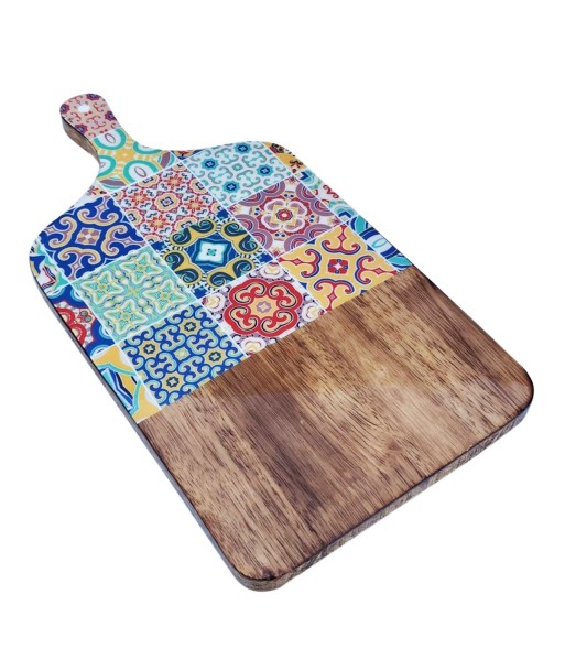 Tabla cortar hidraulico grande de madera maciza para cocina