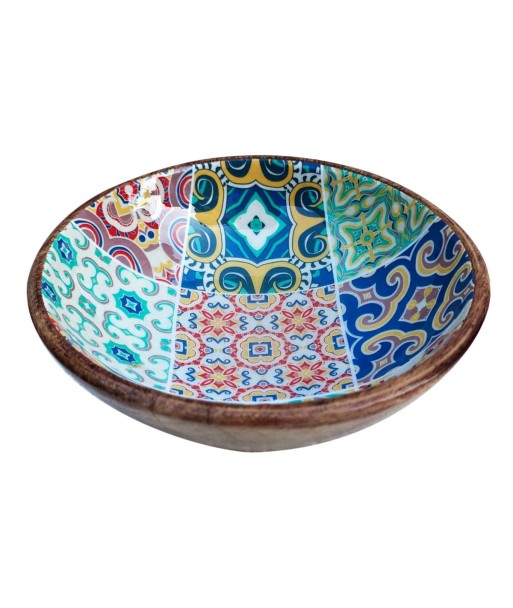 Cuenco hidráulico mediano para cocina vintage de madera