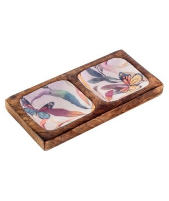 Bandeja mariposas de madera para decoración del hogar y regalos originales