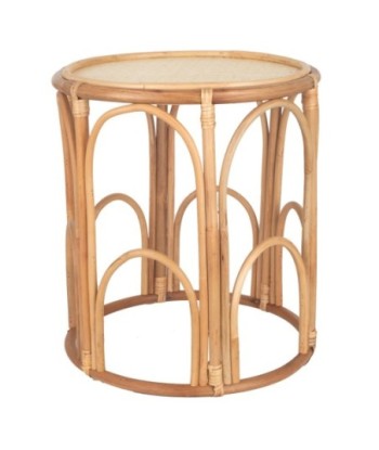 Mesa auxiliar bohemio de seagrass para decoración del hogar