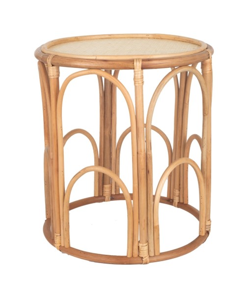 Mesa auxiliar bohemio de seagrass para decoración del hogar