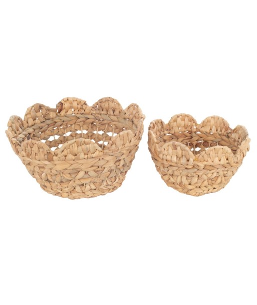 Conjunto de 2 cestas de estilo natural para decoración del hogar