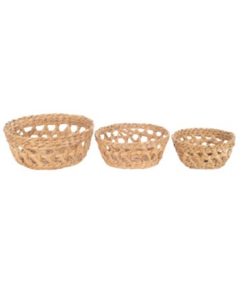 Pack de 3 cestas de Seagrass para decoración del hogar