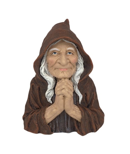 Figura de Bruja de Fantasía Marrón Resina Decorativa