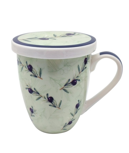 Mug aceitunas con caja regalo. Regalo perfecto para amantes de la cocina mediterránea y el buen gusto.