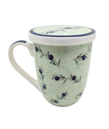 Mug aceitunas con caja regalo. Regalo perfecto para amantes de la cocina mediterránea y el buen gusto.