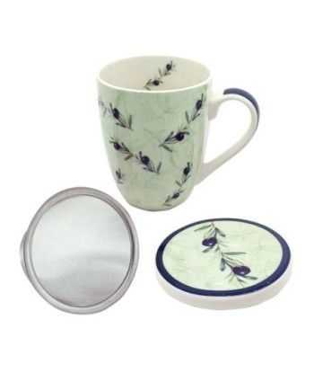 Mug aceitunas con caja regalo. Regalo perfecto para amantes de la cocina mediterránea y el buen gusto.