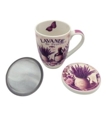 Mug lavanda 2 diferentes con caja regalo