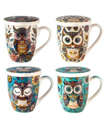 Mug buho 4 diferentes con caja regalo
