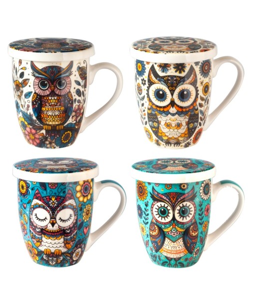 Mug buho 4 diferentes con caja regalo