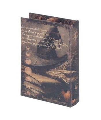 Caja Libro Bruja Vintage Decorativa para Almacenaje y Decoración
