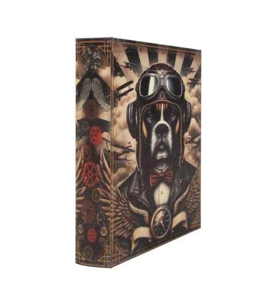 Caja libro perro decorativa para amantes de los perros