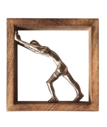Adorno de Pared Figura Bohemio Marrón 22 cm
