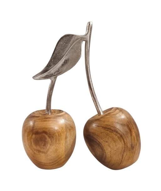 Cereza grande de madera de mango y aluminio para decoración del hogar y regalos originales