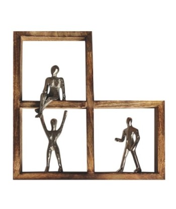 Adorno Pared Figuras Bohemio Decorativo Jardín Aluminio Mango