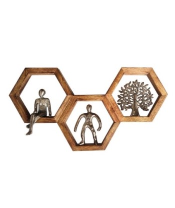 Adorno pared figuras y árbol decorativo estilo bohemio para hogar u oficina