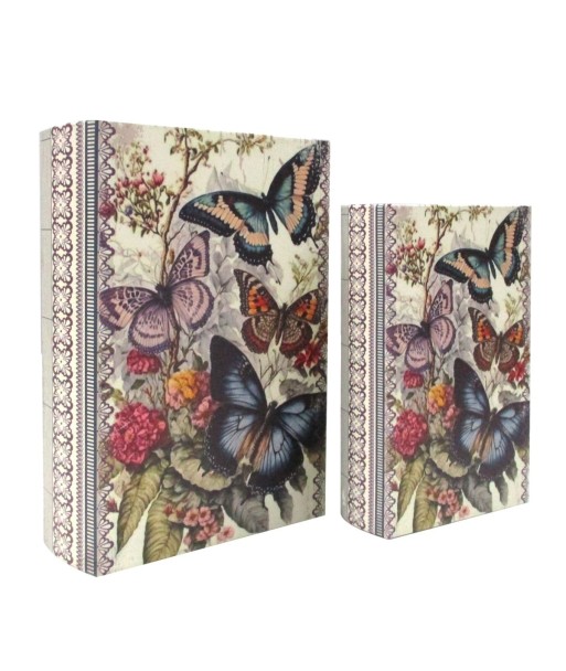Caja Libro Mariposa 2U - Decoración Romántica