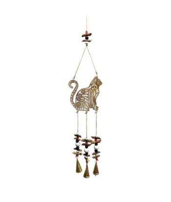 Móvil Gato Decorativo Bohemio para Niños - Colgante de Madera Ideal para Habitaciones Infantiles y Estilo Nórdico