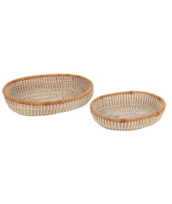 Pack de 2 cestas de diseño natural para decoración del hogar