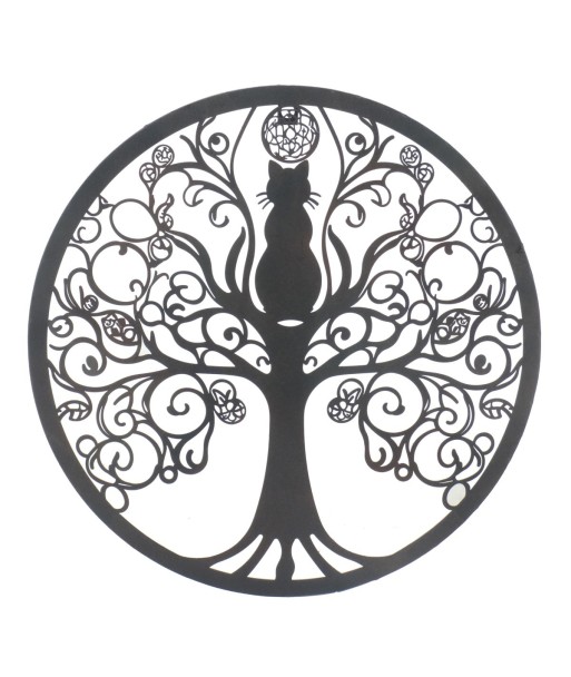 Adorno pared árbol metálico estilo étnico para decoración hogar