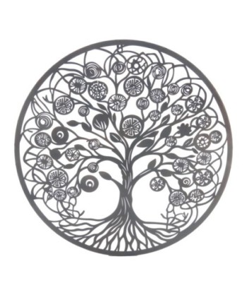Adorno Pared Arbol Metal Decorativo Etnico 60x60 cm