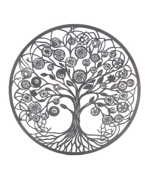 Adorno Pared Arbol Metal Decorativo Etnico 60x60 cm