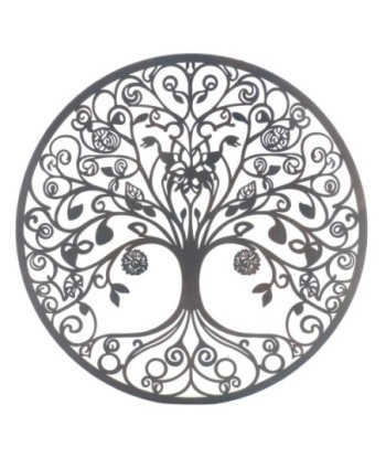 Adorno pared arbol metalico diseño estilo etnico