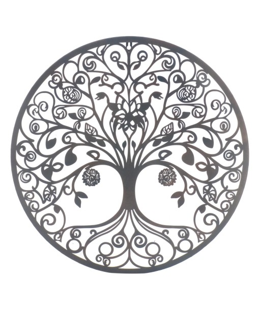 Adorno pared arbol metalico diseño estilo etnico