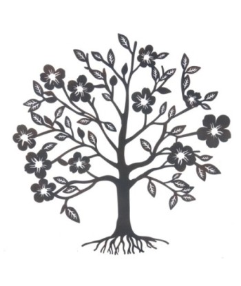 Adorno Pared Arbol Metalico Decorativo Etnico Moderno Jardin Hogar