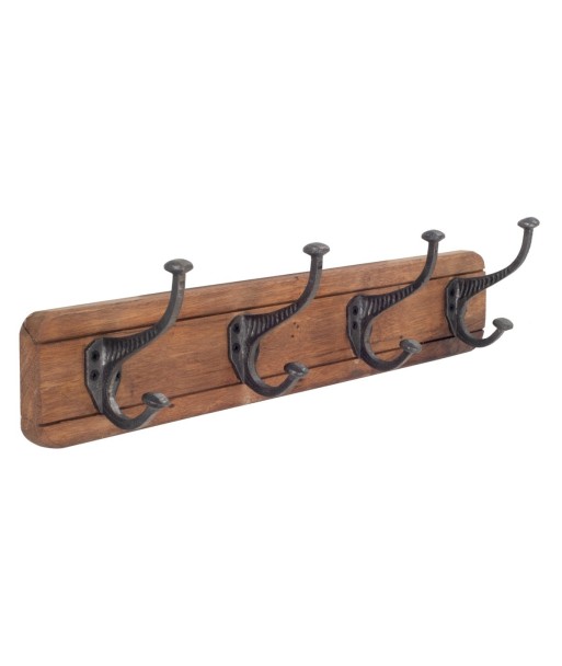 Percha de madera con 4 pomos para organizar tu hogar de forma práctica y elegante