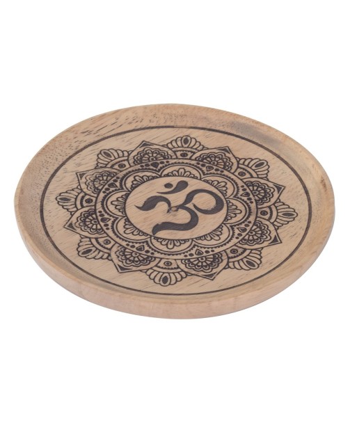 Bandeja Mandala Om Pequeña Decorativa Étnica para Hogar y Oficina