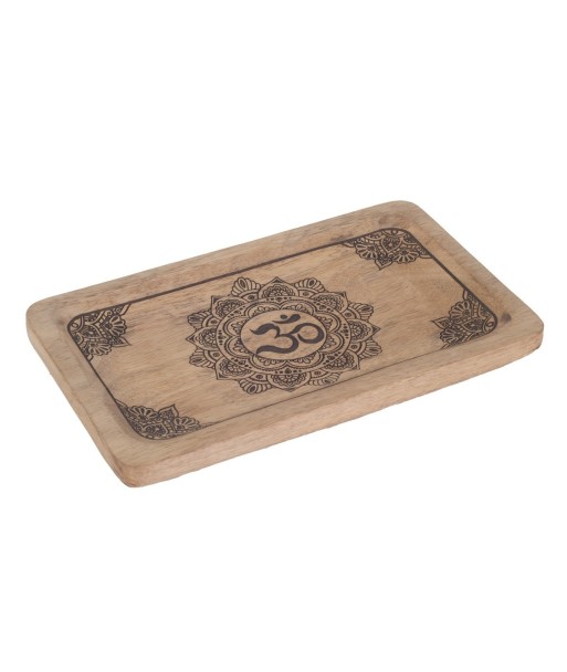 Bandeja mandala om meditación madera decorativa étnica espiritual