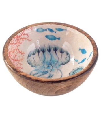 Cuenco medusas pequeño decorativo estilo marinero y náutico para cocina