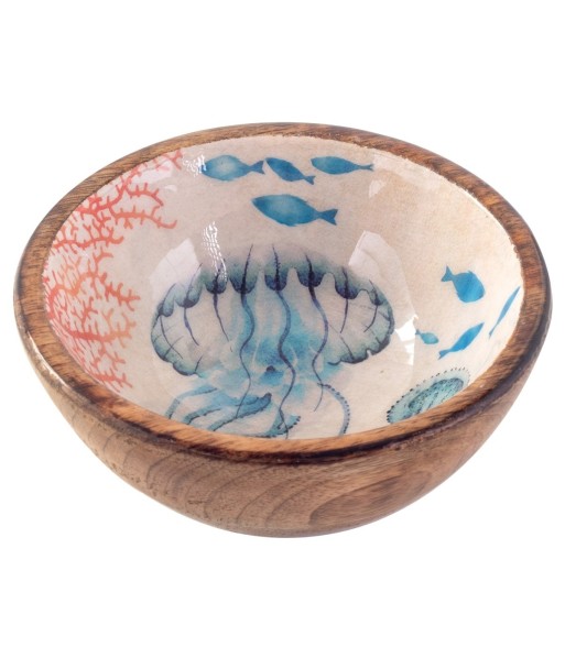 Cuenco medusas pequeño decorativo estilo marinero y náutico para cocina