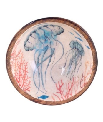 Cuenco medusas pequeño decorativo estilo marinero y náutico para cocina