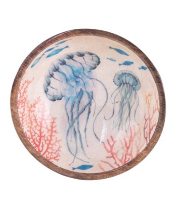 Cuenco medusas mediano azul marino decorativo para cocina y comedor