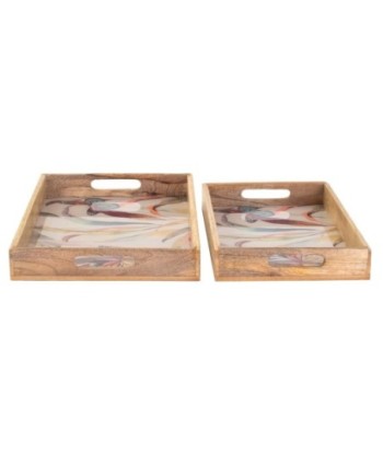 Bandejas Mariposas Set de 2 Unidades Ideal para Decoración del Hogar