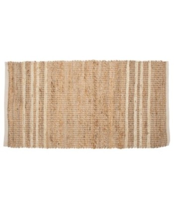 Alfombra étnica de yute y algodón para decoración de hogar 70x120cm