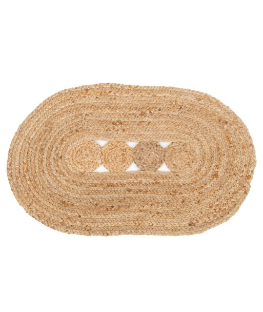 Alfombra de Yute Natural para Baño y Cocina - 55x85cm - Decoración Ecológica y Duradera
