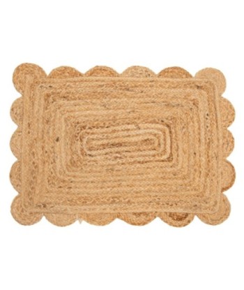 Alfombra de Yute Natural para Decoración del Hogar 60x80cm