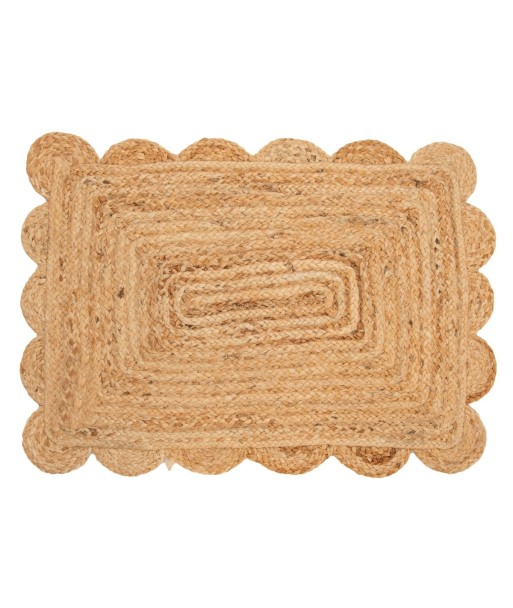 Alfombra de Yute Natural para Decoración del Hogar 60x80cm